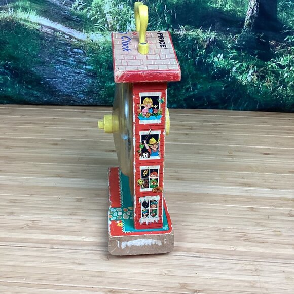 Vintage Fisher Price Teaching Clock Wind Up Musical - Picture 4 of 8